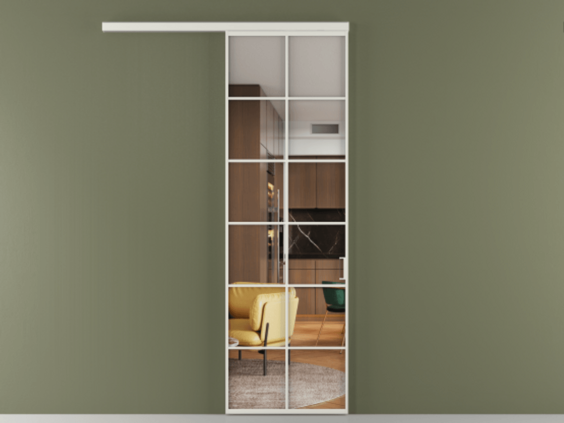 Перегородка Formato вдоль стены одностворчатая #VENDORCODE# #FURNISH# #GLASS# Цена #PRICE# #CURRENCY#  | Volhovec