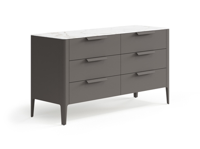 Мебель Комод Piega 6 ящиков. Цвет Матовый антрацит. Материал Гладкая эмаль. Коллекция Комод Piega 6 ящиков. Фото. Мебель Комод Piega 6 ящиков. Цвет Матовый антрацит. Материал Гладкая эмаль. Коллекция Комод Piega 6 ящиков. Картинка.