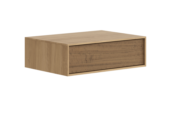 Мебель Тумба подвесная прикроватная Модуле 1 ящик. Цвет Грецкий орех. Материал Ламинатин. Коллекция Тумба подвесная прикроватная Модуле 1 ящик. Картинка.