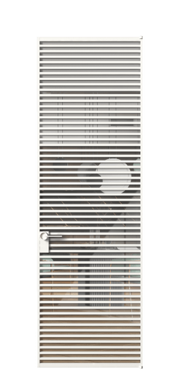 Дверь межкомнатная АЛПЛ040.07 БЕЛ Алюминий Белый Stopsol Clear прозрачное. Цвет Алюминий Белый. Материал Алюминий. Коллекция Формато. Картинка.