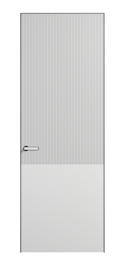 Дверь межкомнатная АКП 8205 МБЛ Матовый белоснежный. Цвет Матовый белоснежный. Материал Гладкая эмаль. Коллекция Вельвет. Картинка.