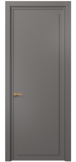 Дверь межкомнатная 8602 МКЛС . Цвет Матовый классический серый. Материал Гладкая эмаль. Коллекция Фрэйм. Картинка.