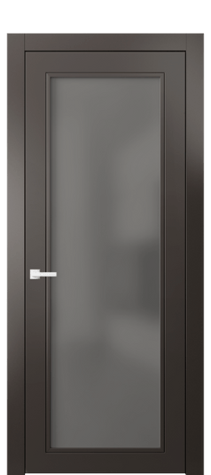 Дверь межкомнатная 8000 МАН СЕР САТ. Цвет Матовый антрацит. Материал Гладкая эмаль. Коллекция Нео Классик. Картинка.