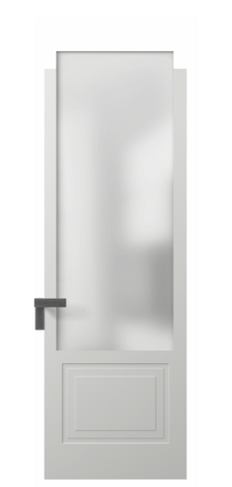 Дверь межкомнатная 8352 МССР САТ. Цвет Матовый светло-серый. Материал Гладкая эмаль. Коллекция Rocca. Картинка.