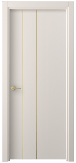 Дверь межкомнатная 4203 ПЭТБ. Цвет ПЭТ тёплый-белый. Материал ПЭТ. Коллекция Фридом. Картинка.
