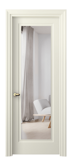 Дверь межкомнатная 8503 ММБ ЗЕР. Цвет Матовый молочно-белый. Материал Гладкая эмаль. Коллекция Эссе. Картинка.