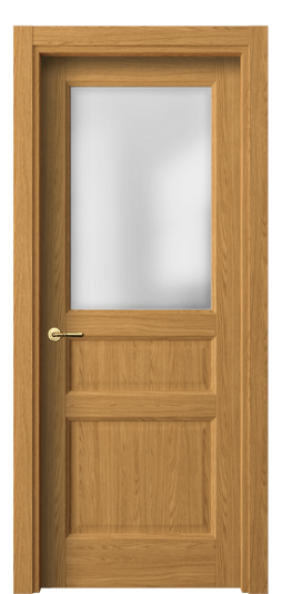 Дверь межкомнатная 1432 ВНД САТ. Цвет Ванильный дуб. Материал Ламинатин. Коллекция Galant. Картинка.