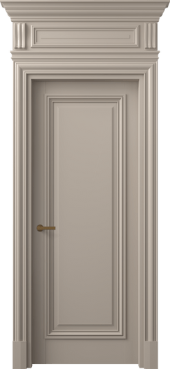 Дверь межкомнатная 7301 МБСК. Цвет Матовый бисквитный. Материал Гладкая эмаль. Коллекция Антик. Картинка.