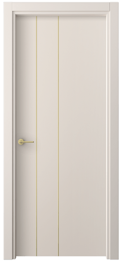 Дверь межкомнатная 4203 ПЭПБ. Цвет ПЭТ пудровый бежевый. Материал ПЭТ. Коллекция Фридом. Картинка.