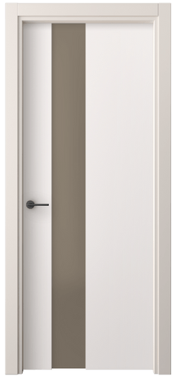 Дверь межкомнатная 4224 ПЭКС БР САТ. Цвет ПЭТ кремово-серый. Материал ПЭТ. Коллекция Фридом. Картинка.