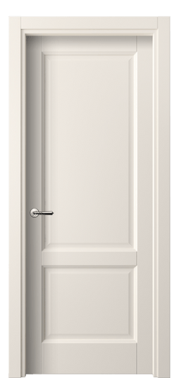 Дверь межкомнатная 1421 ПЭКБ. Цвет ПЭТ кремово-белый. Материал ПЭТ. Коллекция Галант. Картинка.