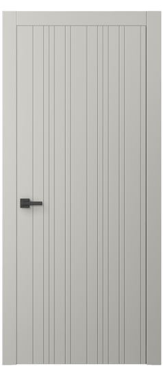 Дверь межкомнатная АКП 8051 МТСР. Цвет Матовый тёплый серый. Материал Гладкая эмаль. Коллекция Линия. Картинка.