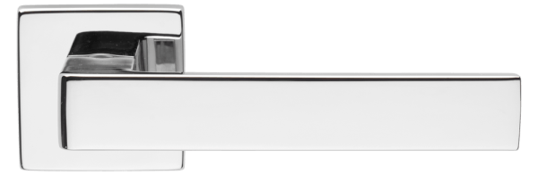 Ручки для дверей Ручка дверная Кватро. Цвет Полированный хром. Коллекция Кватро. Картинка.